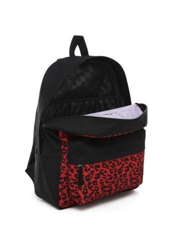 vans realm backpack black floral